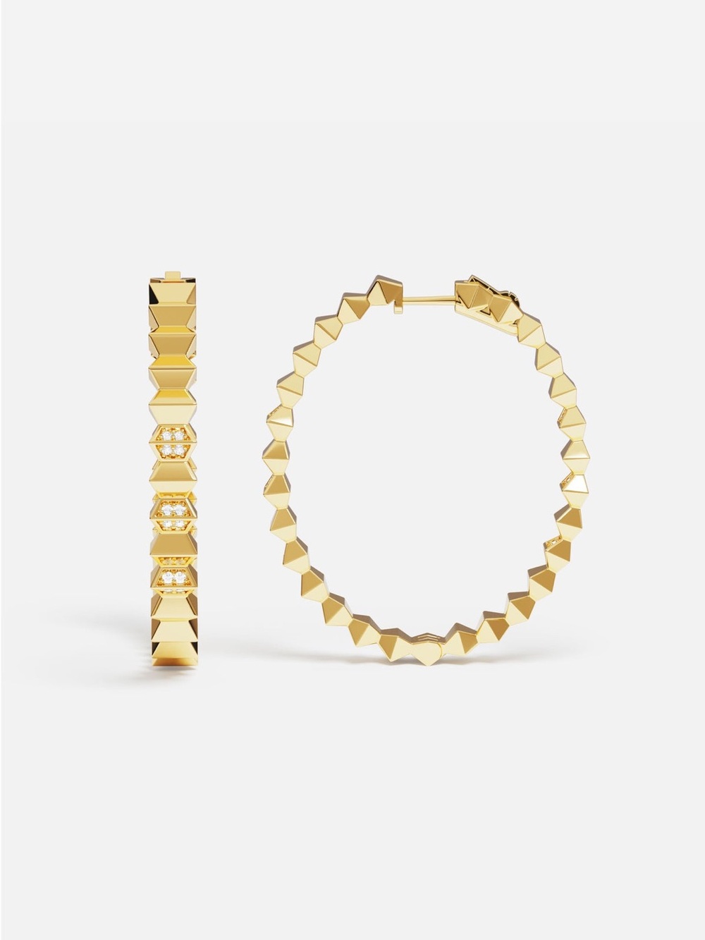 APM Monaco Large Up and Down Earrings
